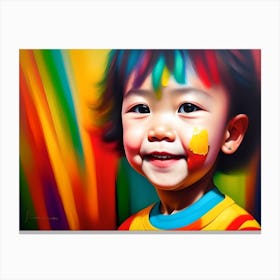 Happy Child Portrait Canvas Print