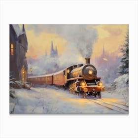 Christmas Train Canvas Print