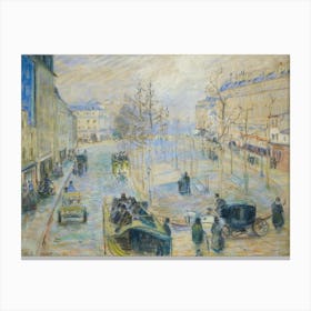 Boulevard Rochechouart (1880), Camille Pissarro Canvas Print