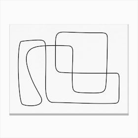 Line Drawing Canvas Print