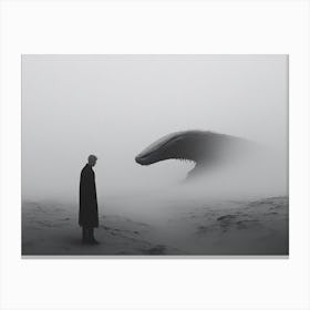 Man In The Fog 2 Canvas Print