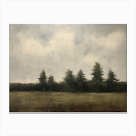 Rustic Forest Painting Canvas Print