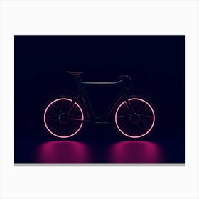 Neon Bike Canvas Print