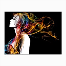 Smokey Woman Canvas Print