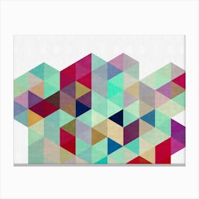 Triangle geometry 6 Canvas Print