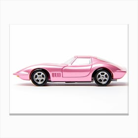Toy Car 69 Corvette Racer Pink Canvas Print