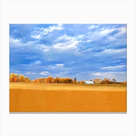 Fall In The Field On Westphalia Canvas Print