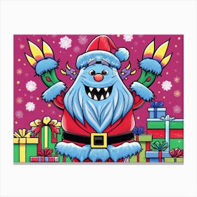 Santa Claws Canvas Print