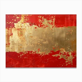 Gold And Red Canvas Print