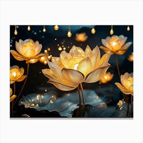 Lotus Flower 1 Canvas Print