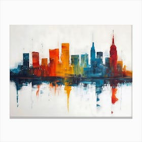 abstract New York cityscape Canvas Print