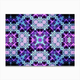 Purple Embroidered Pattern Watercolor And Alcohol Ink In The Author S Digital Processing 1 Canvas Print