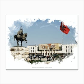 National History Museum, Tirana, Albania Canvas Print