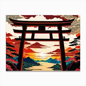 Japanese Gate 1 Canvas Print