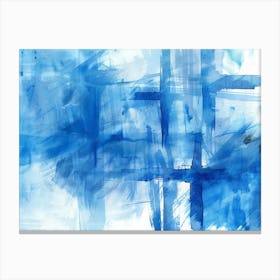 Abstract Blue Painting 21 Canvas Print