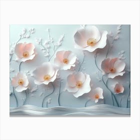 3d Roses 1 Canvas Print