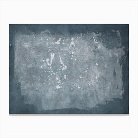 Minimal Abstract Blue Painting 3 Canvas Print