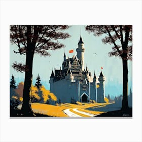 Castle In The Woods Canvas Print