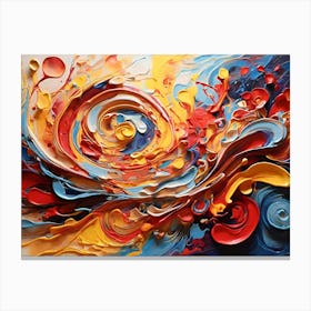 Abstract Painting Paintings Art Print 4 Canvas Print