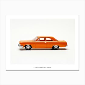 Toy Car Custom 62 Chevy Orange 2 Poster Canvas Print