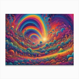 Rainbows In The Sky 2 Canvas Print