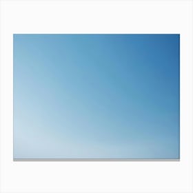 Blue Sky Gradient Canvas Print