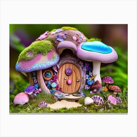 Neon Fairy Garden Canvas Print