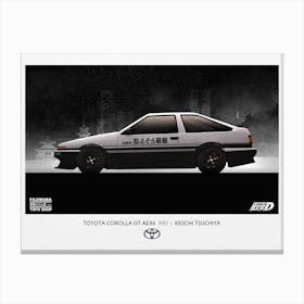 Toyota Corolla Gt Ae86 Canvas Print