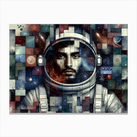 Space Man Canvas Print