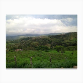 Views of Costa Rican Countryside while Driving Canvas Print