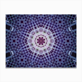 Blue Abstraction Mandala 1 Canvas Print