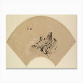Fan Painting, Katsushika Hokusai Canvas Print
