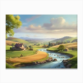 Landscape Painting Paintings Art Print Canvas Print