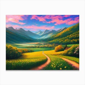 Landscape Painting 8 Canvas Print