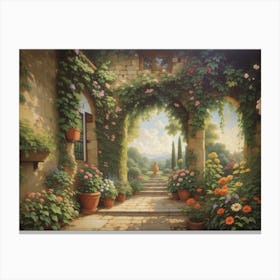 The Garden Path 1 Canvas Print