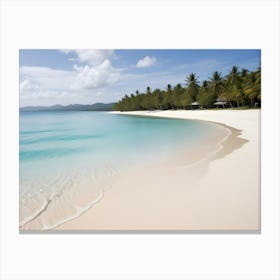 White Sand Beach 5 Canvas Print