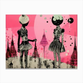 Layered Lunarpunk Canvas Print