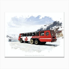 Athabasca Glacier, Jasper National Park, Canada Canvas Print