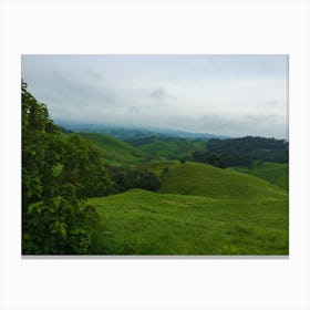Lush Countryside in Costa Rica during Rainy Season Canvas Print