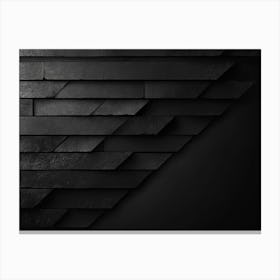 Abstract Black Wall Canvas Print