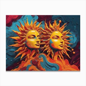 Sun and Moon 1 Canvas Print