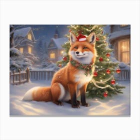 Christmas Animals 25 Canvas Print