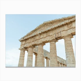Roman Temple - Sicily, Italy Europe - Ancient Architecture Photography Canvas Print
