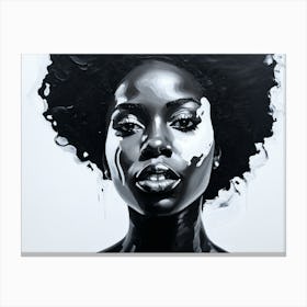 Mural Art Painting Of Beautiful Woman 24 Canvas Print