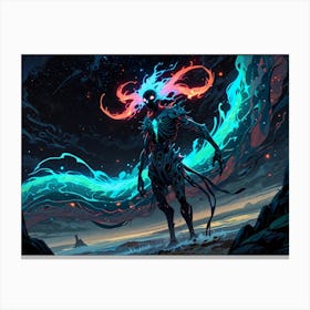 Demon Of The Night Canvas Print