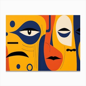 Faces Of The World Canvas Print