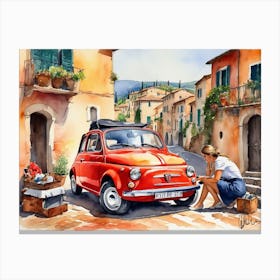 Fiat Breakdown Canvas Print