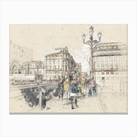 Areatzako Zubia . Bilbao. Canvas Print