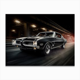 70 Black Gto Canvas Print