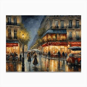 Paris At Night 5 Canvas Print